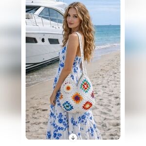 Handmade Crochet Women's Shoulders Bag